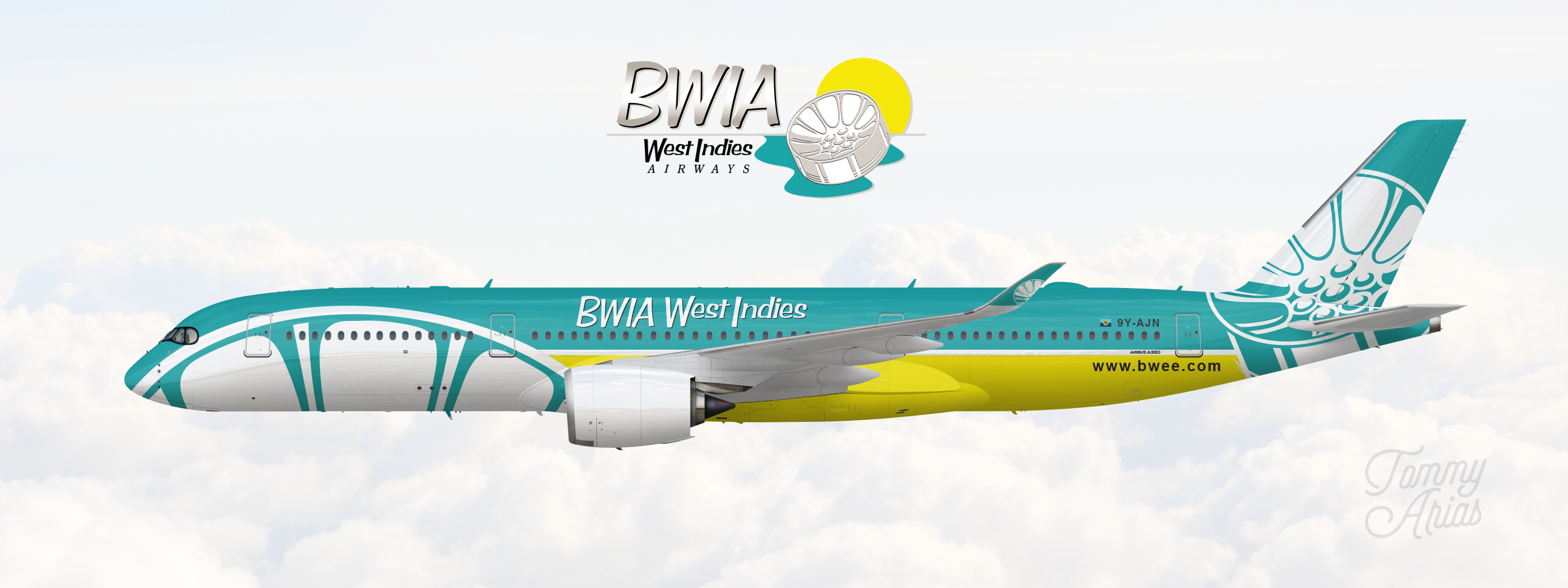BWIA West Indies Airways / Airbus A350-900 - Real World + Originals -  Gallery - Airline Empires