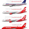 AsiaJet A320 Livery Evolution