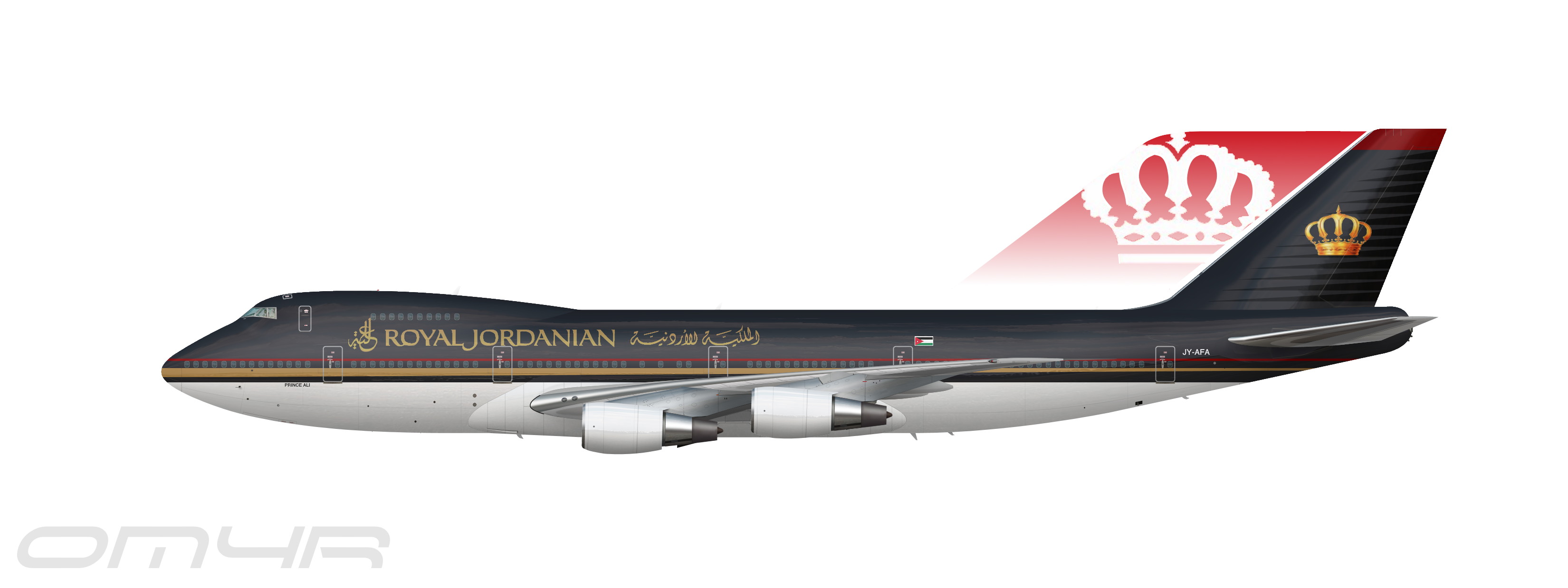 Royal Jordanian 747-2D3B - The Royal Jordanian Collection 