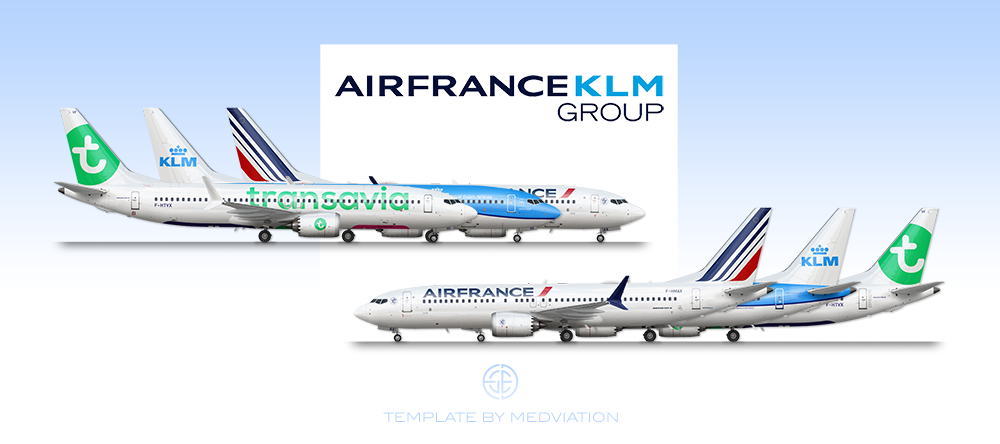 Air France KLM Group, Boeing 737MAX 8 - Real world liveries - Gallery -  Airline Empires