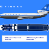 1. Finnav - Finnish Airlines Douglas DC-10-30ER - Seat map "1974-1985"