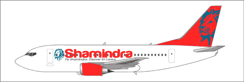 Shamindra Boeing 737-500 Livery