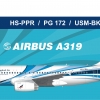 Bangkok Airwarys A319 JAN2020