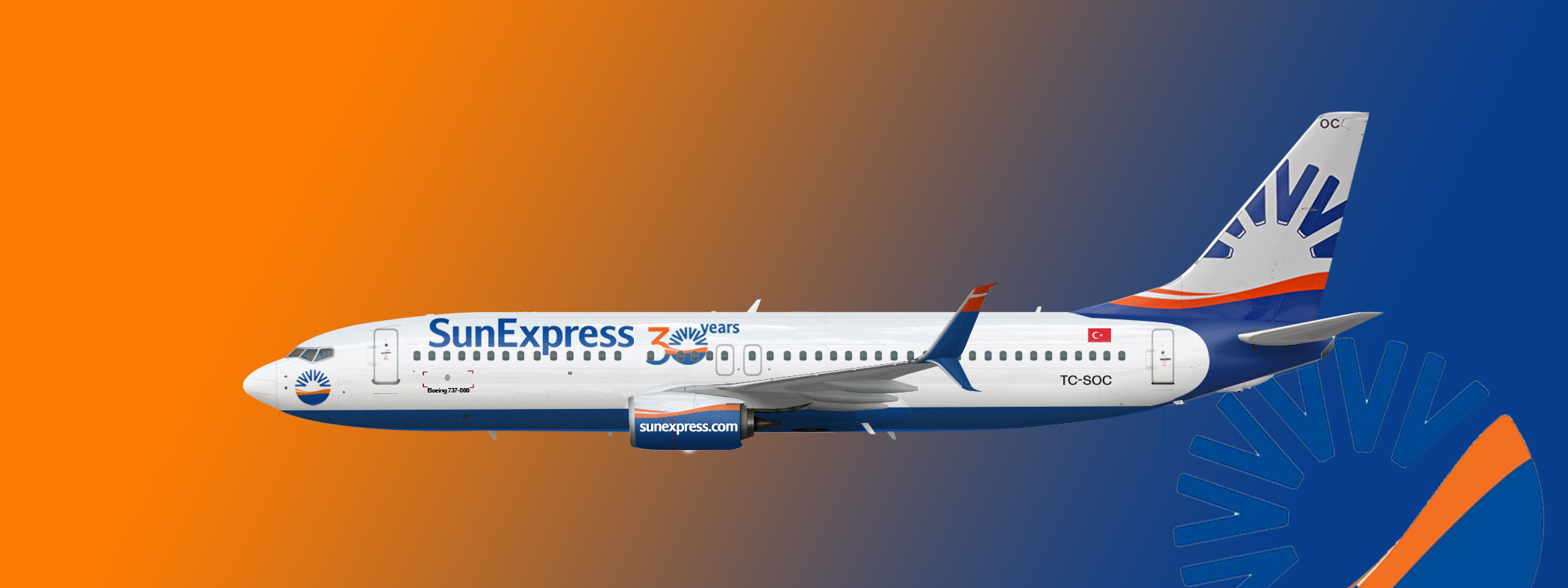 Boeing 737-800 Sun Express - mka1881's workshop - Gallery - Airline Empires