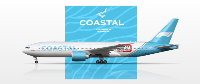 Coastal | 2016-Current|  777-200LR | 2022 Miami Grand Prix Livery