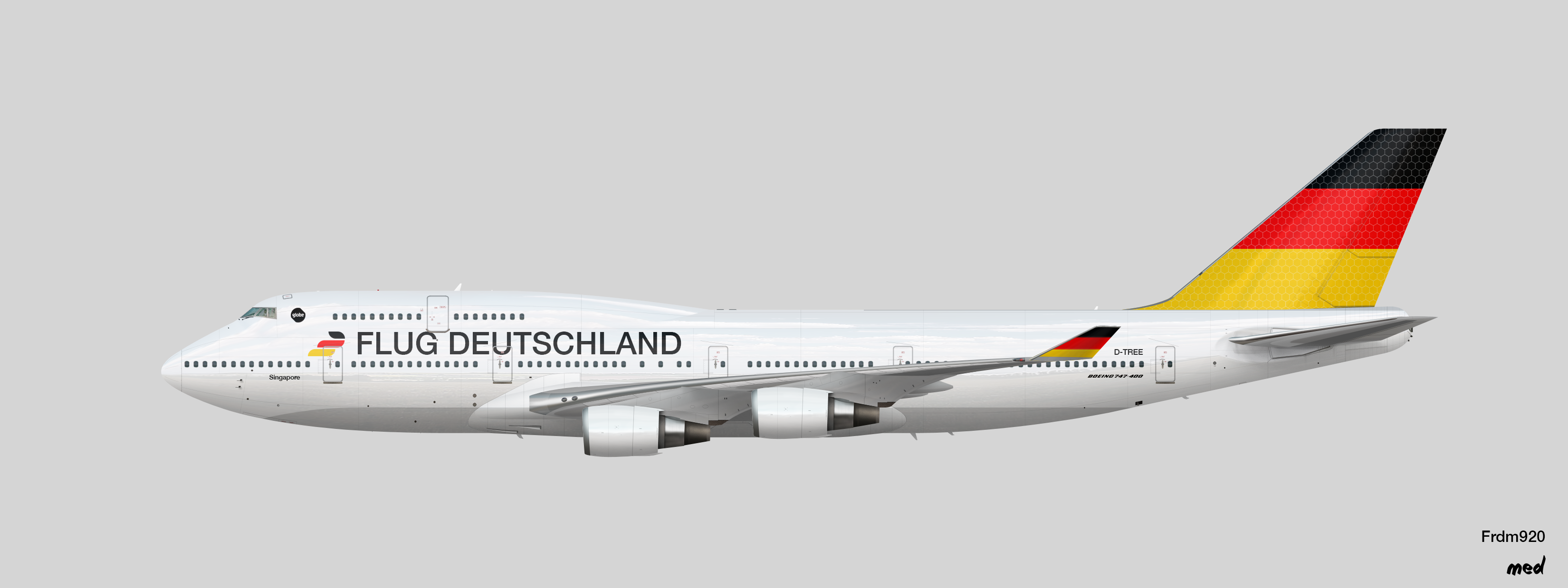 Flug Deutschland Boeing 747-400 - Frdm's Liveries and other random stuff -  Gallery - Airline Empires