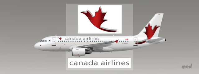 Canada Airlines Livery A319 - Sketches - Gallery - Airline Empires